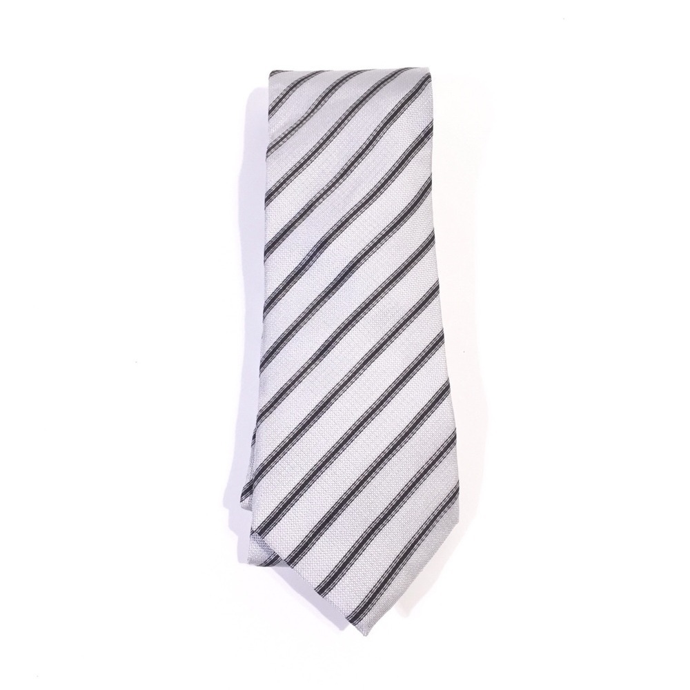 Kenneth Cole New York Slim Mens Silk Striped Tie